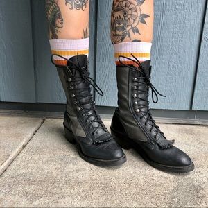 Nitro lace up two tone boots size 8.5 / 9